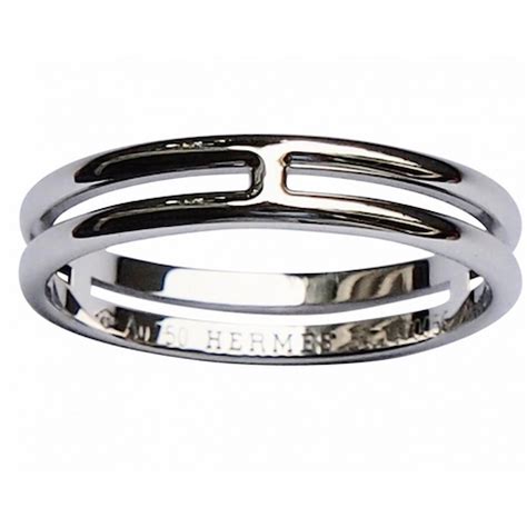 bague carre hermes|authentic Hermes rings.